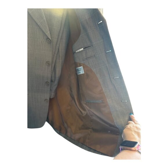 Fazzi Suit Set – 40R Jacket / 34W Pants (Classic Check Pattern) - Picture 4 of 6